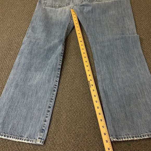 Polo Ralph Lauren Jeans Mens Size 35x30 Blue Straight Denim Preppy - Picture 8 of 12